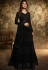 jennifer winget black georgette floor length designer suit 11035