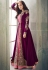 purple pink georgette embroidered jacket style suit 8203