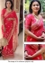 Bollywood Kajol Inspired Pink Georgette saree