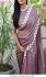 Bollywood model Mauve vichitra silk saree