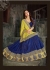 Blue  Olive Art Silk Designer Party Wear Saree 65616