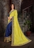 Blue  Olive Art Silk Designer Party Wear Saree 65616