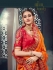 Orange Bhagalpuri Silk Heavy Designer Bhagalpuri Silk Saree 64016