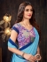 Sky Blue  Blue Moss Chiffon Designer Casual Wear Moss Chiffon Saree 62787