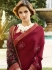 Maroon Art Silk party wear saree 60544