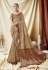 Dark Cream Vichitra Silk party wear saree 59094