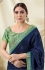 Navy Blue Vichitra Silk party wear saree 59095