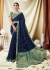 Navy Blue Vichitra Silk party wear saree 59095