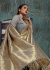 Gold Grey Kanchipuram Silk party wear saree 58082