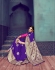 Violet Banarasi Silk party wear saree 55433