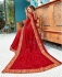 Red designer fancy party wear saree 48510