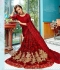 Red designer fancy party wear saree 48513