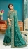 Teal designer fancy party wear saree 48514