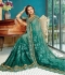 Teal designer fancy party wear saree 48514