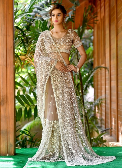 Party wear Indian Wedding Saree 4