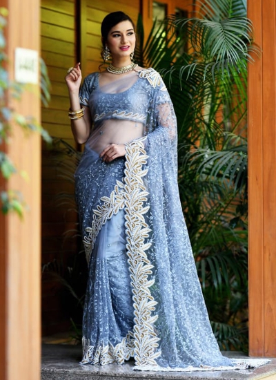 Party wear Indian Wedding Saree 7