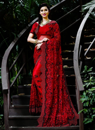 Party wear Indian Wedding Saree 9