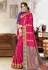 Magenta kanjivaram festival wear saree 68177