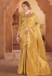 Golden banarasi festival wear saree 60847