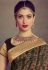 Tamannaah bhatia green crepe printed festival wear saree 65930