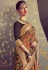 Tamannaah bhatia peach crepe printed saree with blouse 65931