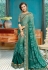 Green georgette embroidered saree with blouse PRP5259
