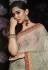 Gray silk embroidered saree with blouse 807