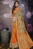 Gray silk embroidered festival wear saree 812