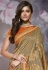 Gray silk embroidered festival wear saree 812