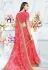 Pink net embroidered festival wear saree 2799