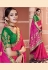 Magenta georgette bandhej festival wear saree 2133