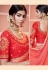 Pink georgette bandhej saree with blouse 2135