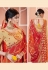 Red georgette bandhej saree with blouse 2137