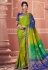 Green georgette bandhej saree with blouse 2134