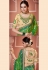 Green georgette bandhej festival wear saree 2136
