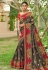 Gray art silk embroidered festival wear saree 3025