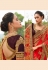 Red art silk embroidered saree with blouse 3026