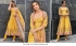 Bollywood Kriti Sanon Inspired Yellow crepe anarkali