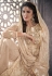 Beige net embroidered palazzo suit 1002