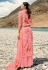 Pink georgette kameez with palazzo 17001