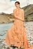 Peach georgette kameez with palazzo 17005