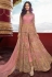 Pink banglori silk embroidered center slit anarkali suit 5406pant