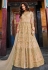 Beige banglori silk embroidered designer indo western lehenga choli 5407