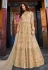 Beige banglori silk embroidered designer indo western lehenga choli 5407