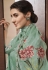 Sea green cotton kameez with pant 9108