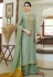 Sea green cotton palazzo suit 604