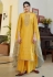 Yellow cotton palazzo suit 606