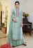 Aqua cotton kameez with palazzo 607