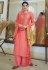 Peach cotton kameez with palazzo 603