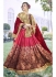 Maroon pink Georgette party wear saree 6909